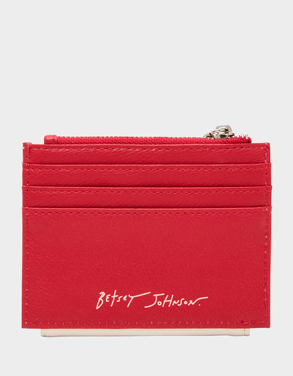 Betsey Johnson Special Offer - PLAYING THE FIELD WALLET CREAM Bifold Baseball Women's Wallet