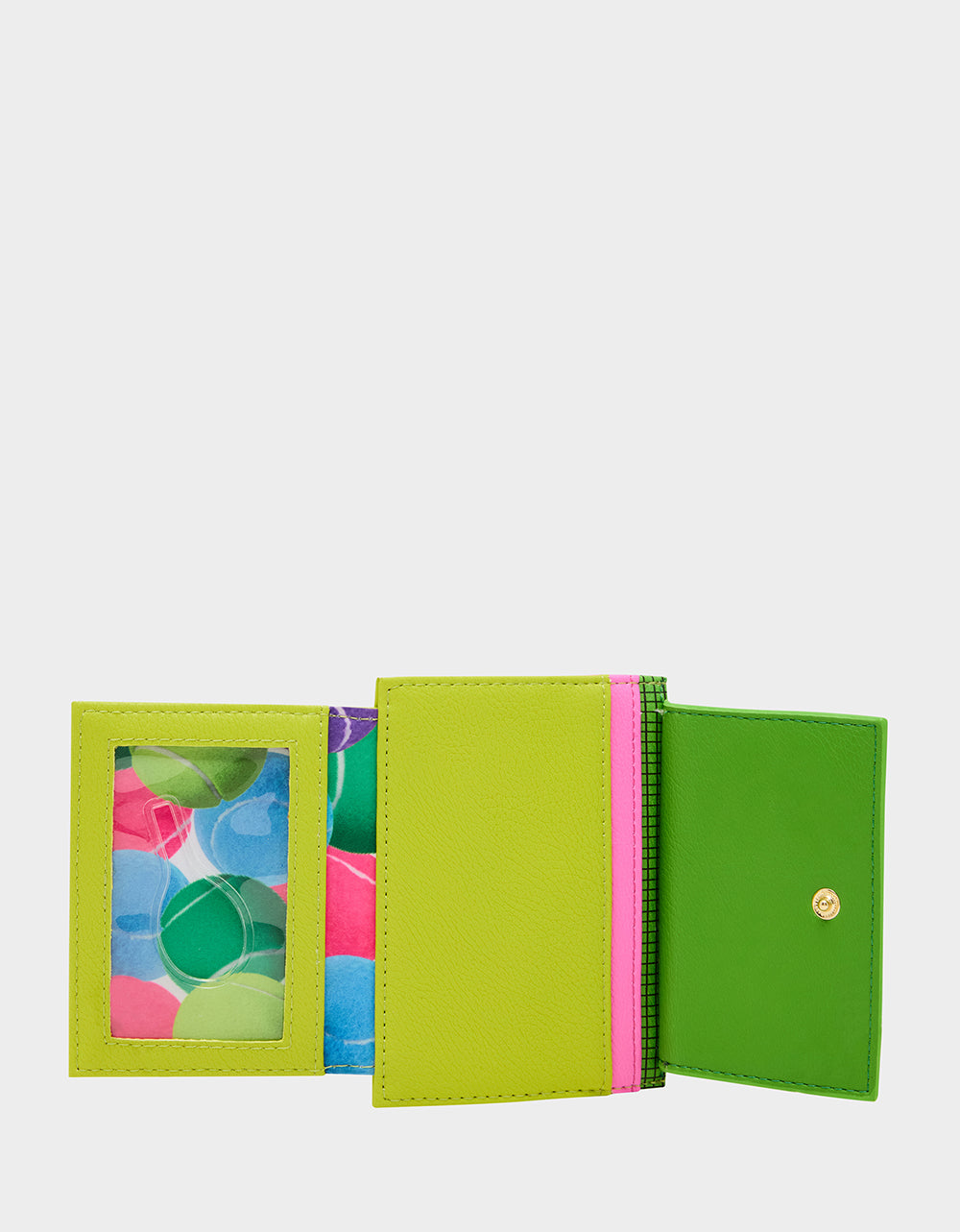 Betsey Johnson Hot Sale - NET WORTH WALLET GREEN Bifold Tennis Women's Wallet