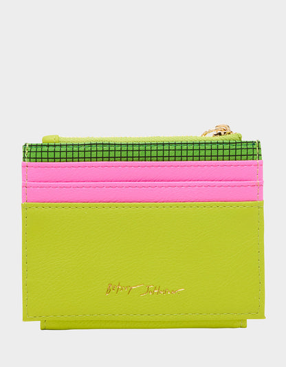 Betsey Johnson Hot Sale - NET WORTH WALLET GREEN Bifold Tennis Women's Wallet
