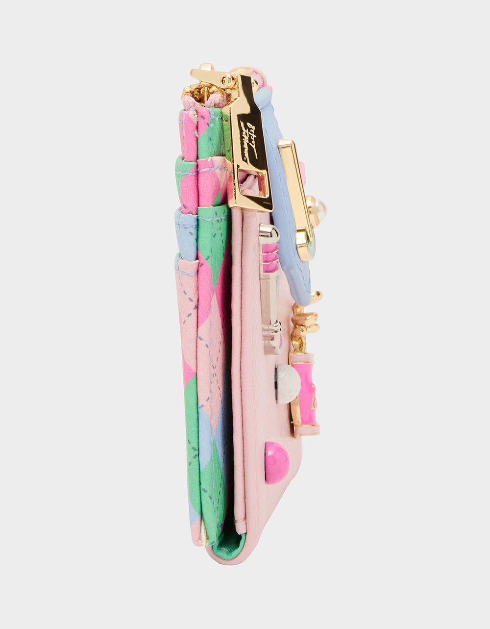 Betsey Johnson Essential - 19TH HOLE WALLET PINK MULTI Bifold Golf Women's Wallet