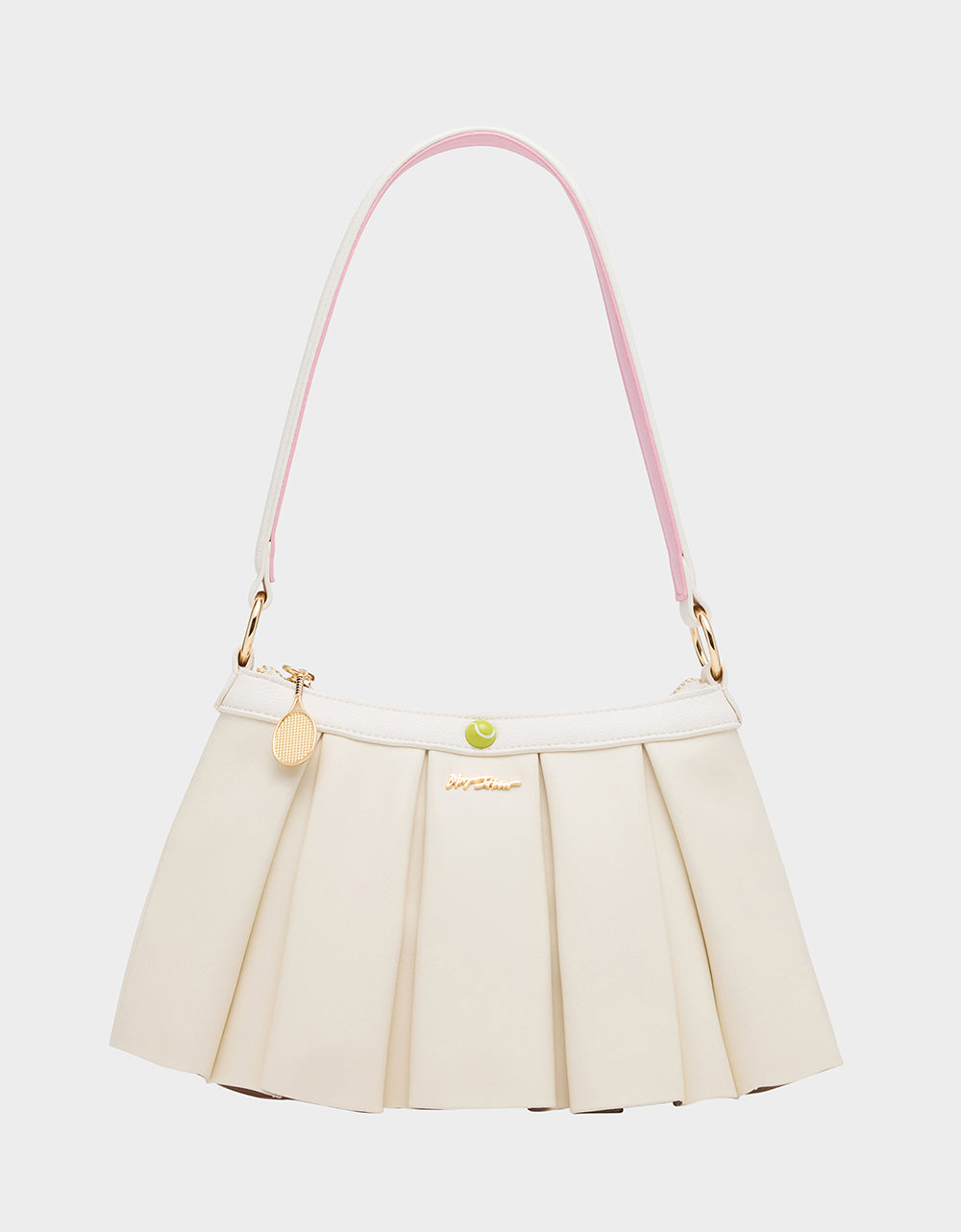Betsey Johnson Premium - I SEE LONDON, I SEE FRANCE CREAM Women's Kitsch Shoulder Bag Ruffles Handbag