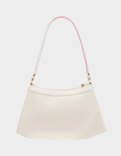Betsey Johnson Premium - I SEE LONDON, I SEE FRANCE CREAM Women's Kitsch Shoulder Bag Ruffles Handbag