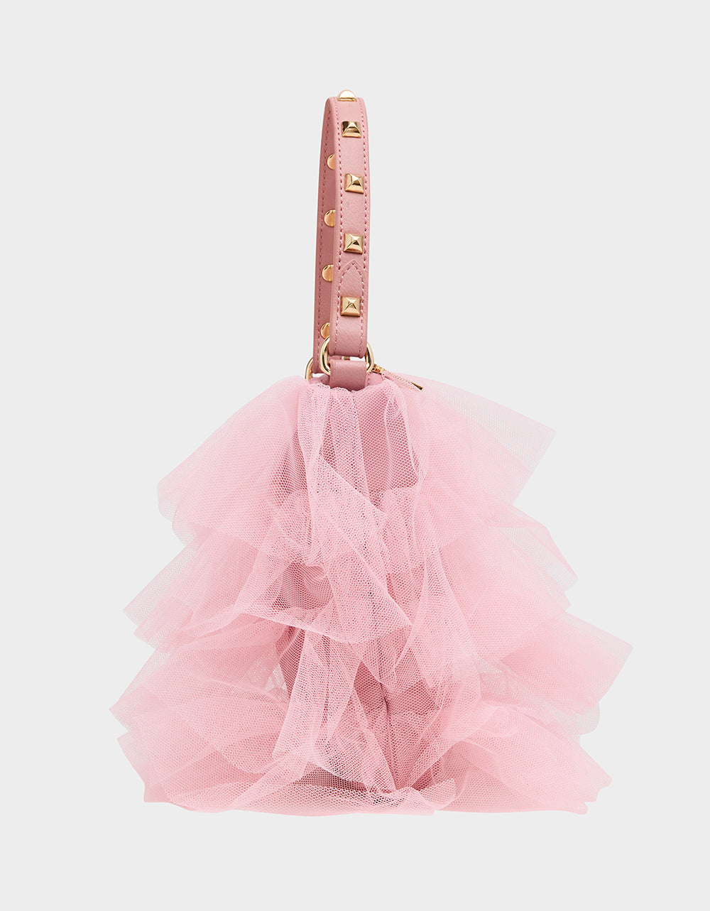 Betsey Johnson Great Value - TUTU PRETTY PINK Women's Studded Shoulder Strap Tulle Crossbody Handbag