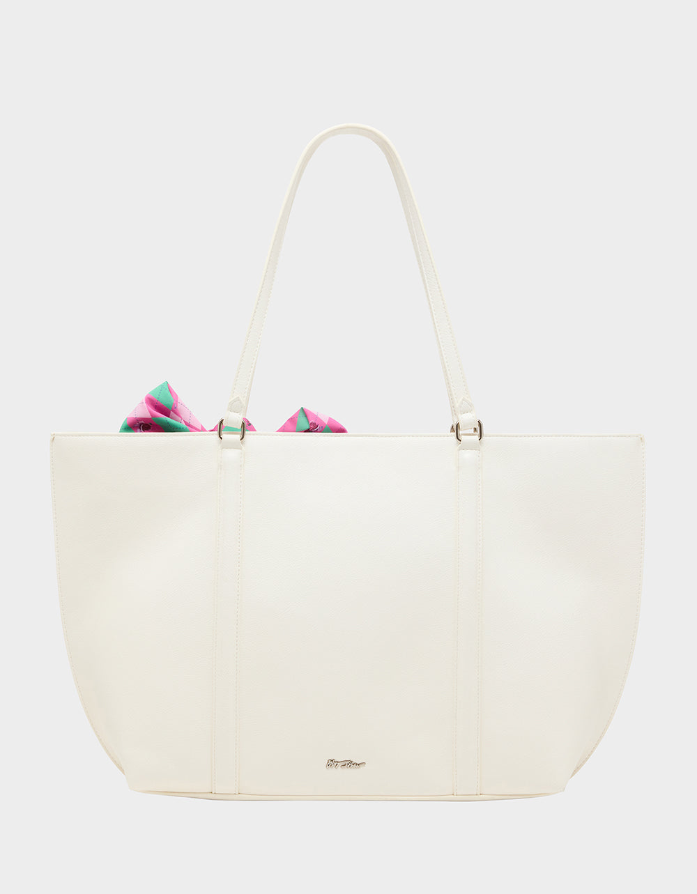 Betsey Johnson Everyday - ROSEBUD TOTE CREAM Flowers Bow Women's Tote Handbag