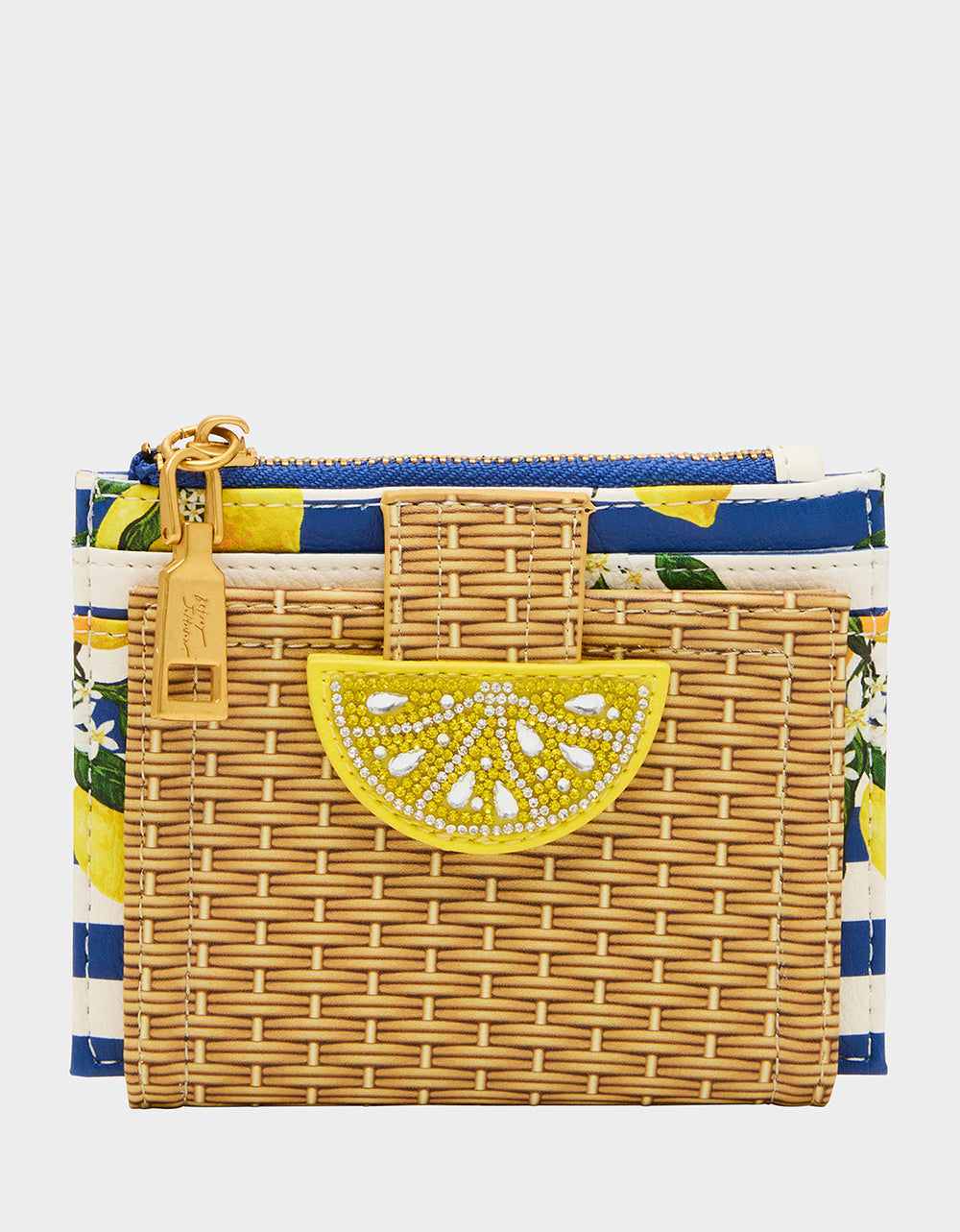 Betsey Johnson Trending - ZEST FOR LIFE WALLET NATURAL Bifold Lemon Women's Wallet