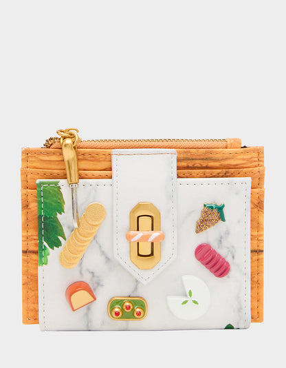 Betsey Johnson Everyday - CHAR-CUTE-ERIE FOODIE BUNDLE Women's Charcuterie Wallet and Wallet on Chain Set