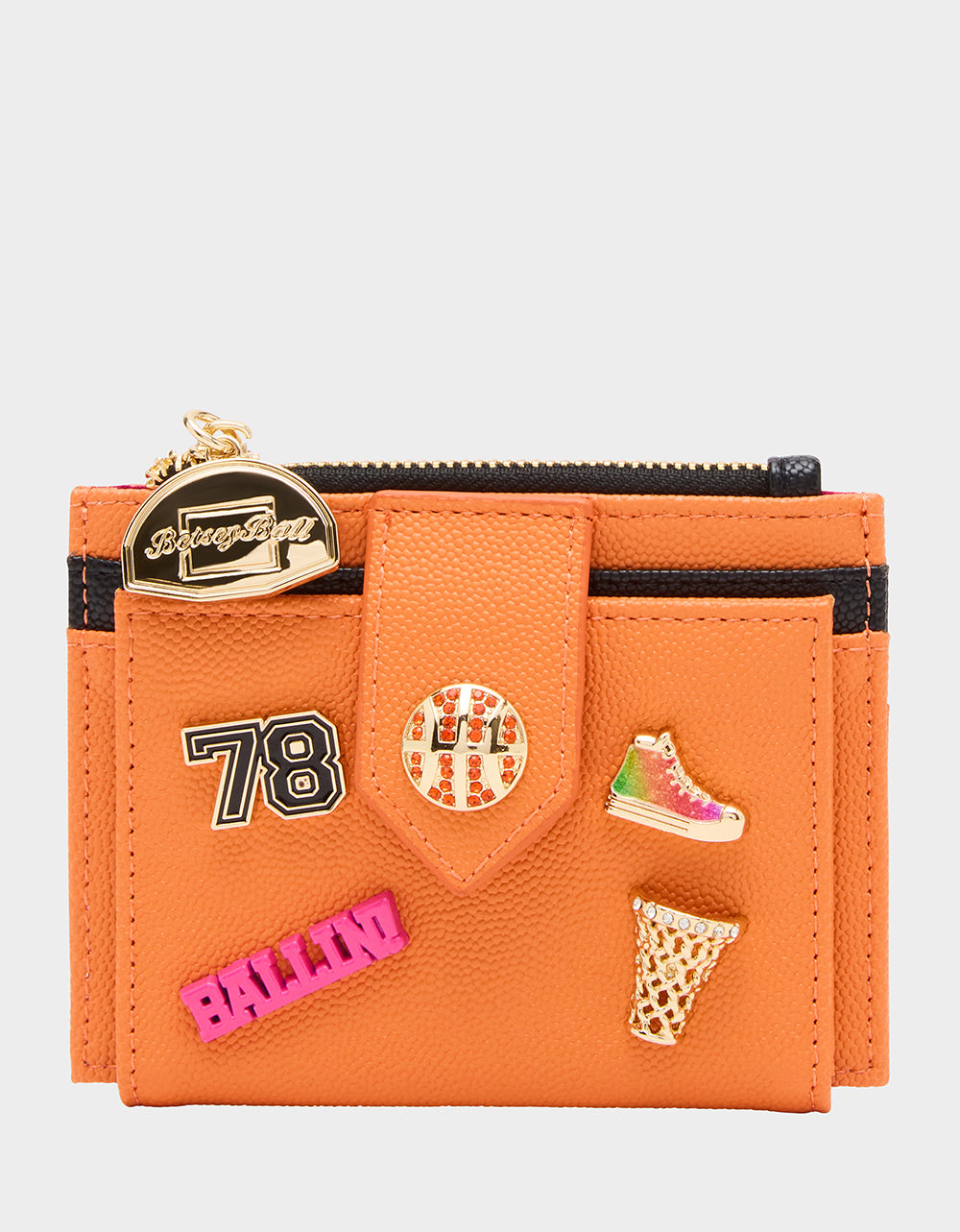 Betsey Johnson Featured - THE SLAM DUNK BUNDLE Women's Rhinestone Basketball Sneaker and Wallet Set