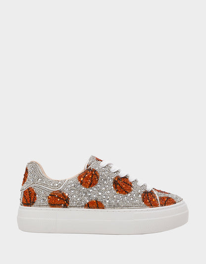 Betsey Johnson Featured - THE SLAM DUNK BUNDLE Women's Rhinestone Basketball Sneaker and Wallet Set