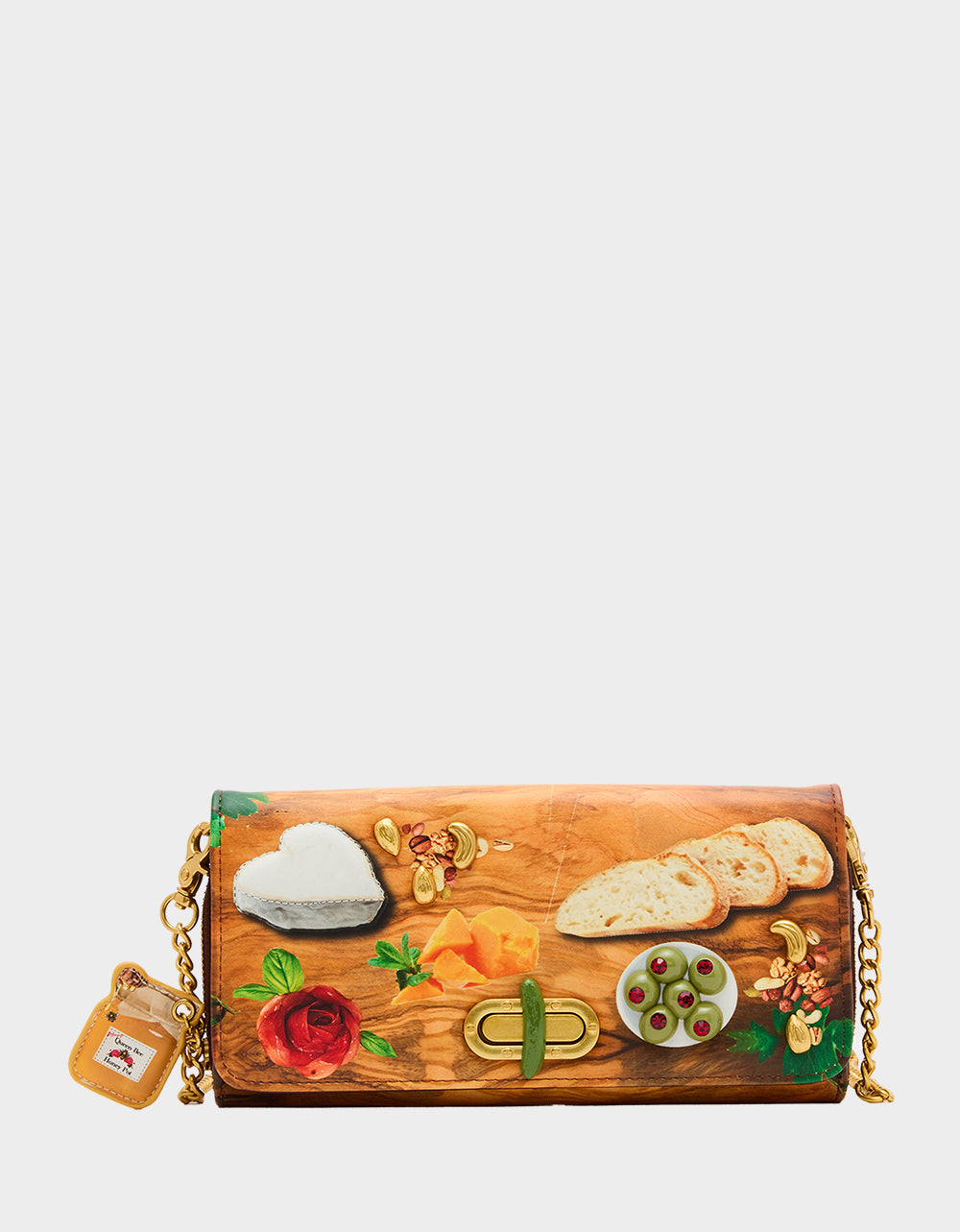 Betsey Johnson Latest - KITSCH CHAR-CUTE-ERIE WALLET ON CHAIN MULTI Women's Food Themed Wallet on Chain