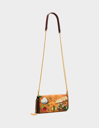 Betsey Johnson Latest - KITSCH CHAR-CUTE-ERIE WALLET ON CHAIN MULTI Women's Food Themed Wallet on Chain