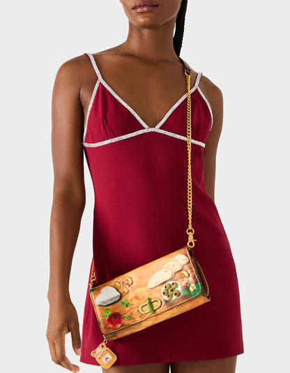 Betsey Johnson Latest - KITSCH CHAR-CUTE-ERIE WALLET ON CHAIN MULTI Women's Food Themed Wallet on Chain