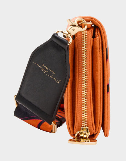 Betsey Johnson Classic - GAME TIME WALLET ON CHAIN ORANGE Women's Basketball Wallet on Chain With Charms