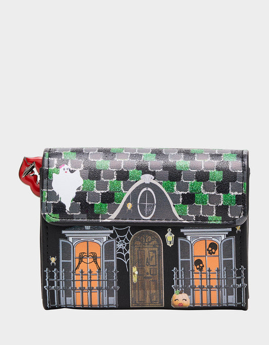 Betsey Johnson Signature - FOREVER HOME WALLET BLACK/MULTI Women's Halloween-Themed Wallet