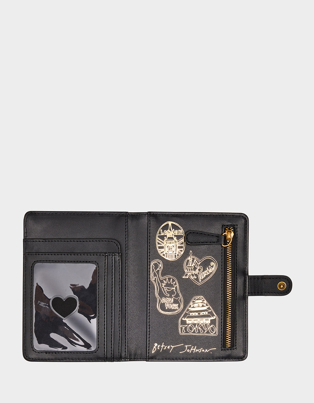 Betsey Johnson Signature - FOREVER HOME WALLET BLACK/MULTI Women's Halloween-Themed Wallet
