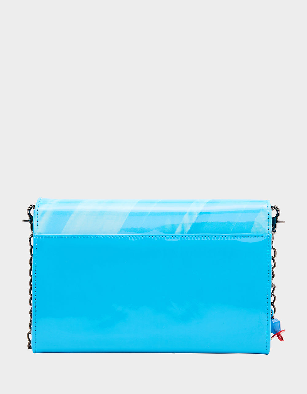 Betsey Johnson Recommended - RING POP PATENT WALLET ON CHAIN BLUE Women's Ring Pop Halloween Wallet