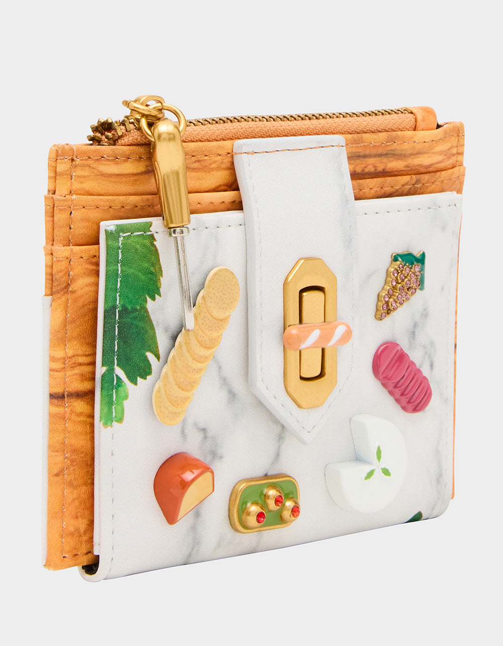 Betsey Johnson Quality - KITSCH CHAR-CUTE-ERIE BIFOLD WALLET MULTI Women's Food Themed Bifold Wallet