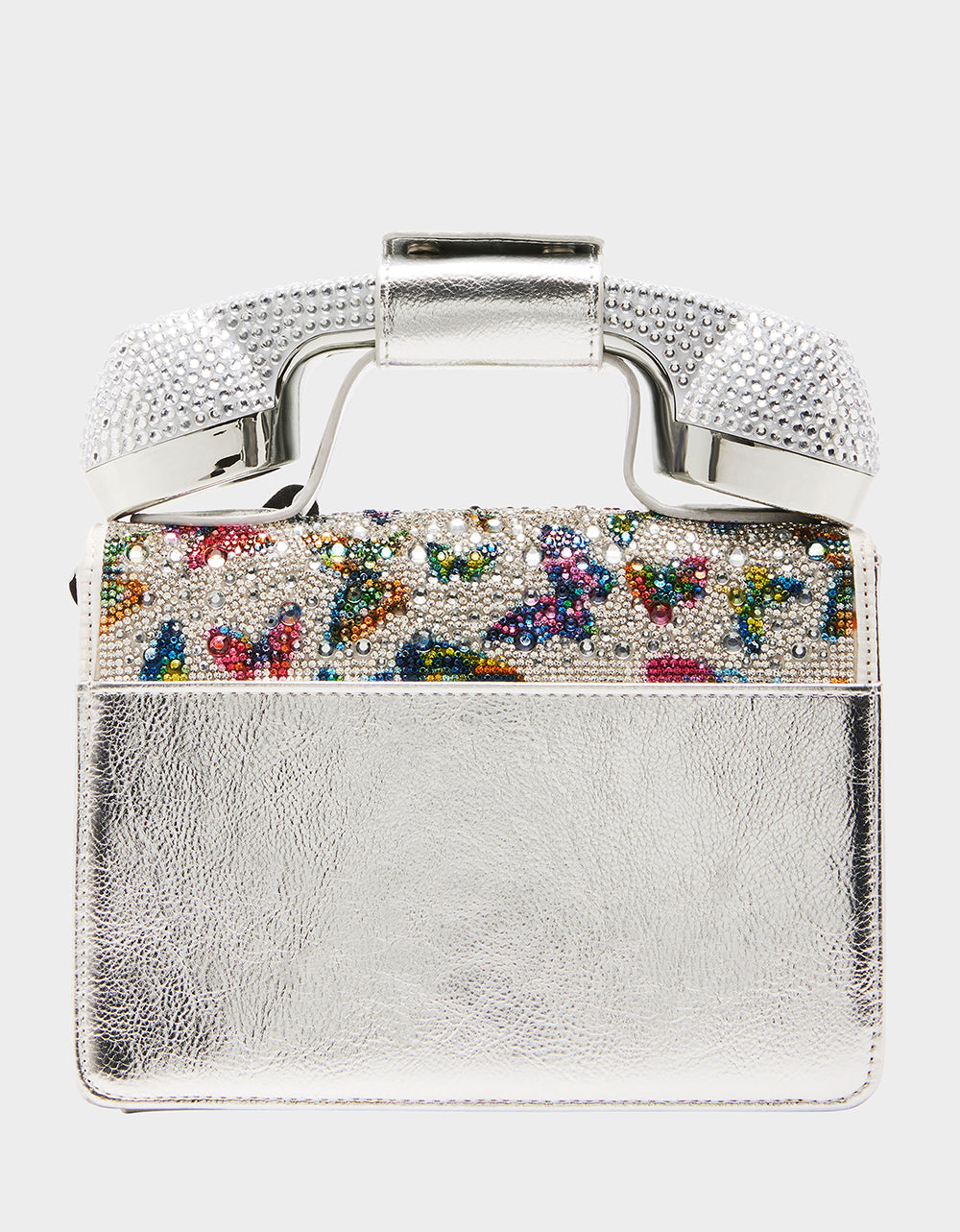 Betsey Johnson Deals - KITSCH BUTTERFLY PHONE BAG SILVER/MULTI