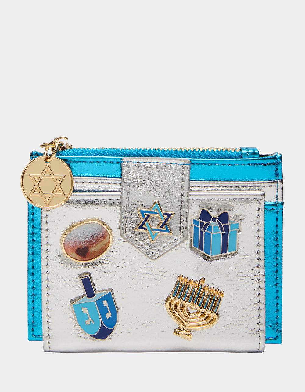 Betsey Johnson Quality - MAZEL TOV WALLET BLUE/MULTI Women's Hanukkah Holiday Wallet