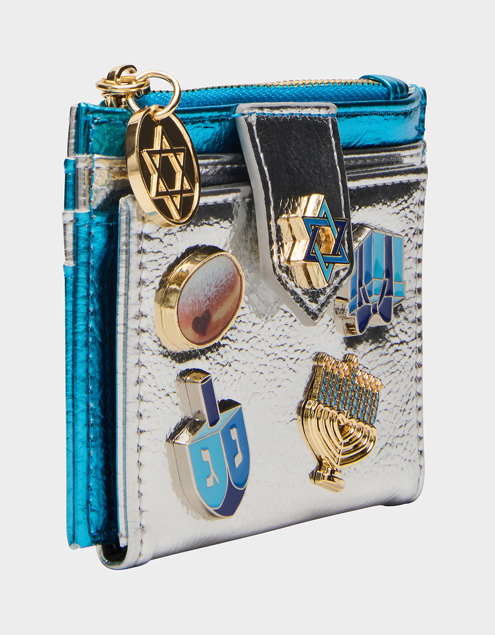Betsey Johnson Quality - MAZEL TOV WALLET BLUE/MULTI Women's Hanukkah Holiday Wallet