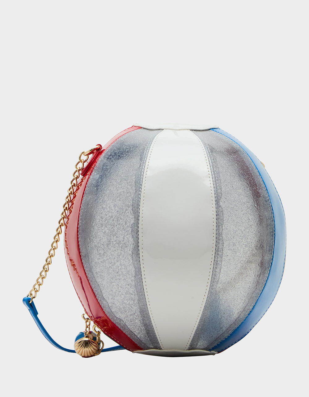 Betsey Johnson New - KITSCH HAVIN A BALL AMERICAN FLAG Women's Kitsch Beach ball Handbag