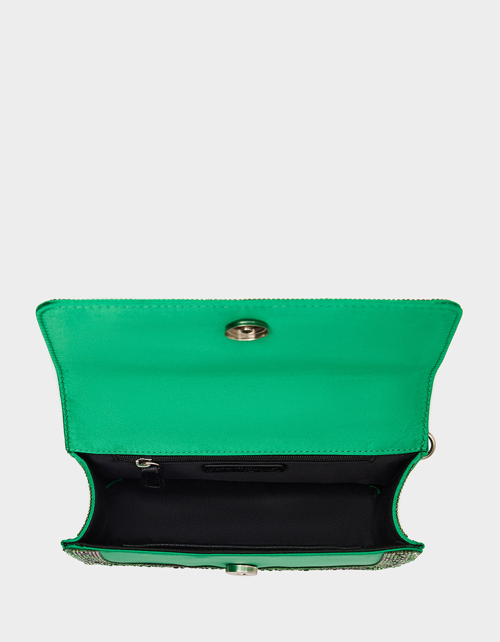 Betsey Johnson Great Value - HATS OFF CONVERTIBLE RHINESTONE GREEN Women's Rhinestone Embellished Sparkly Witch Hat Crossbody Halloween Handbag