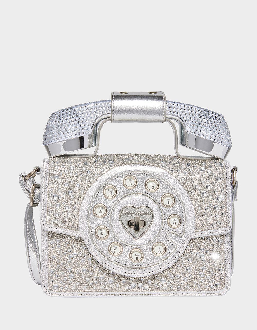 Betsey Johnson Quality - KITSCH MILLION STARS PHONE BAG SILVER