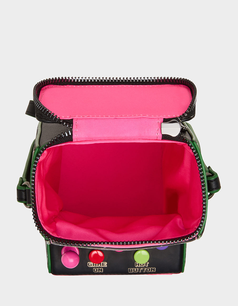 Betsey Johnson Value - KITSCH SCORED! CROSSBODY BLACK/MULTI Women's Video-Game Inspired Crossbody Handbag