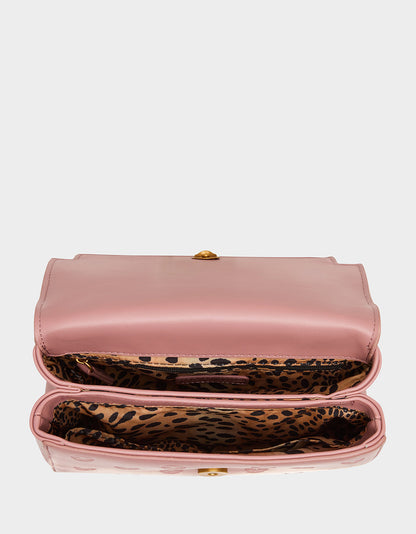 Betsey Johnson Popular - SKULLICIOUS TOP HANDLE BLUSH Women's Blush Pink Skull Top Handle Handbag with Crossbody Strap
