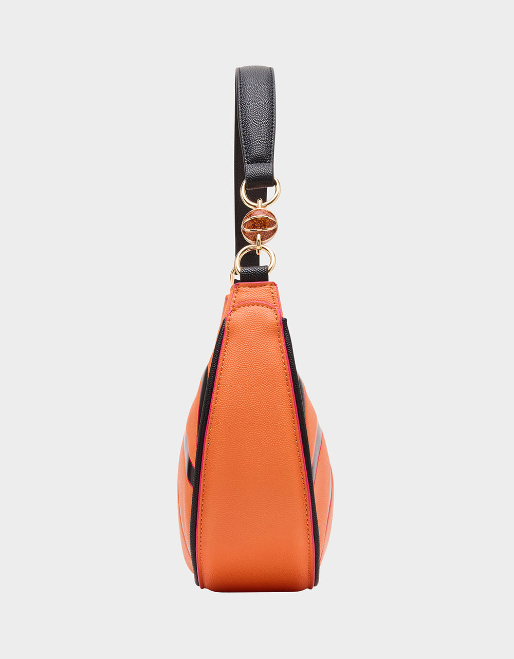 Betsey Johnson Popular - SLAM DUNK SHOULDER BAG ORANGE Women's Basketball Shoulder Bag