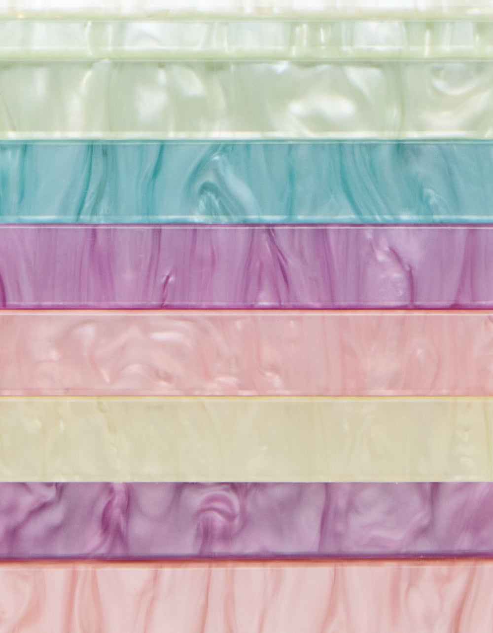 Betsey Johnson New - STRIP STRIP HOORAY CLUTCH PASTEL