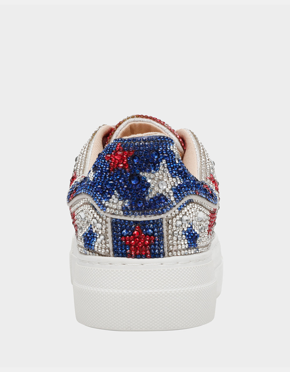 Betsey Johnson Sale - AMERICANA BUNDLE Women's Red White Blue USA Star Sneakers and American Flag Handbag Bundle