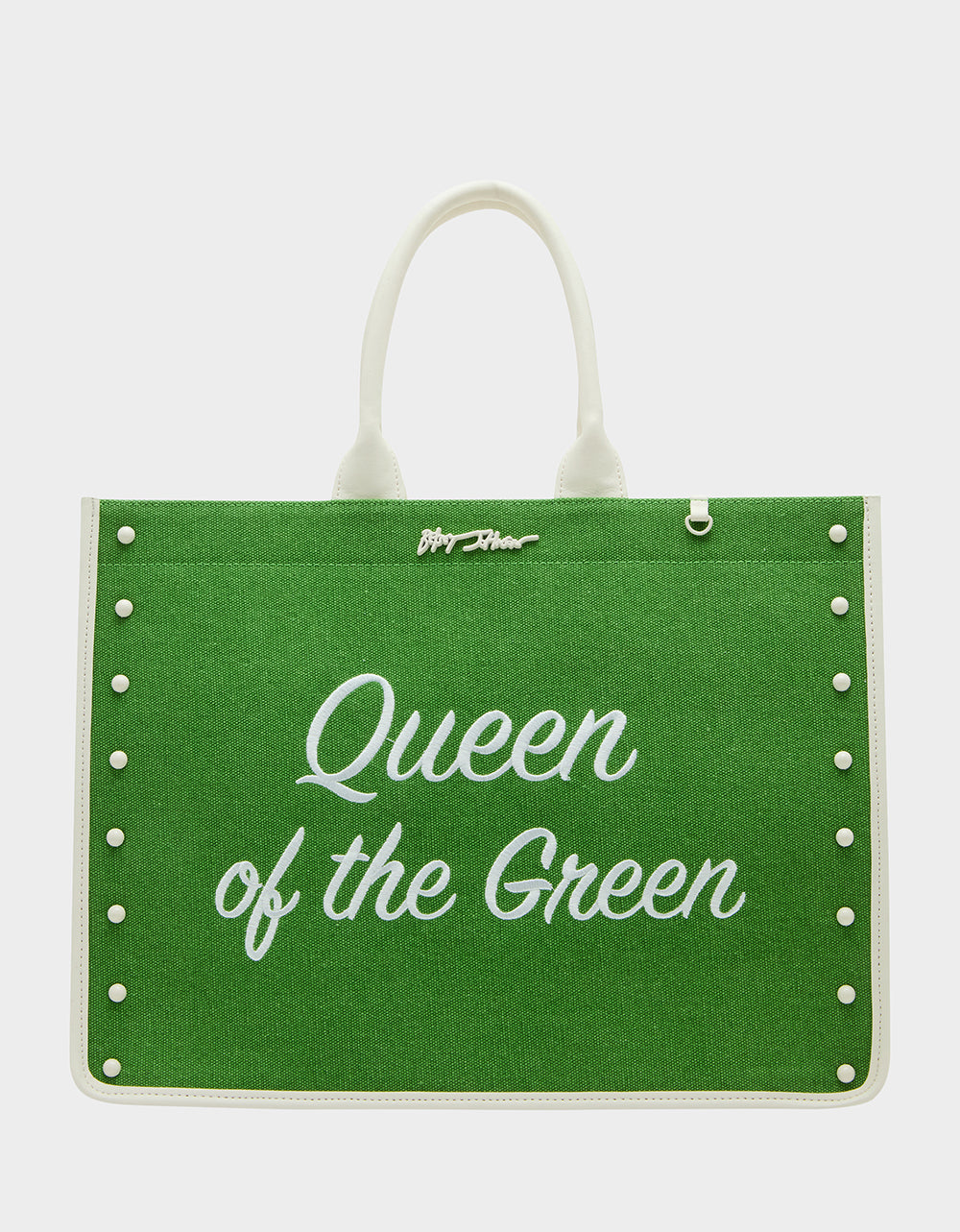 Betsey Johnson Signature - QUEEN OF THE GREEN CANVAS TOTE GREEN Women's Tote Handbag