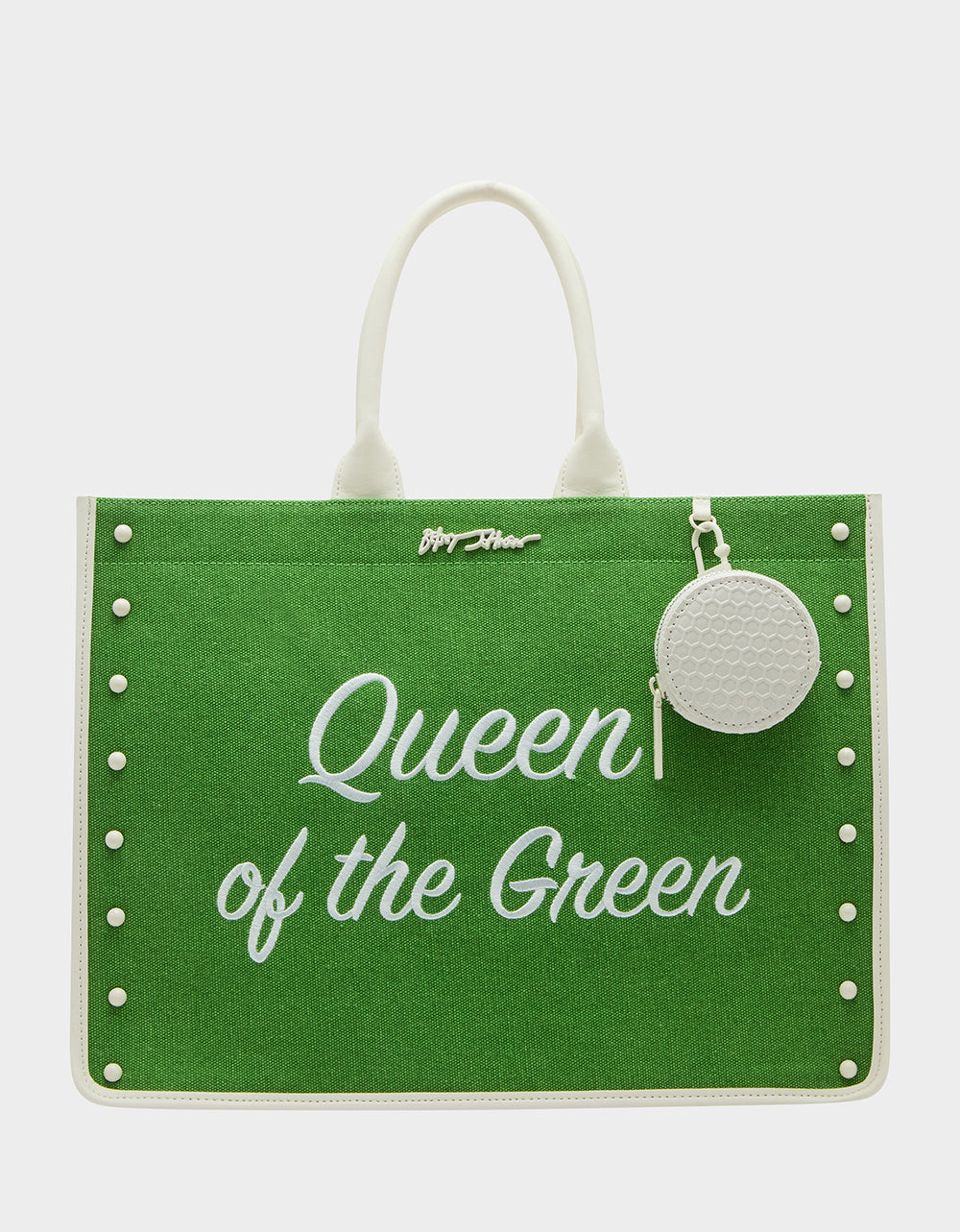 Betsey Johnson Signature - QUEEN OF THE GREEN CANVAS TOTE GREEN Women's Tote Handbag