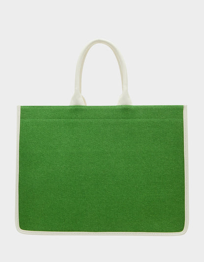 Betsey Johnson Signature - QUEEN OF THE GREEN CANVAS TOTE GREEN Women's Tote Handbag