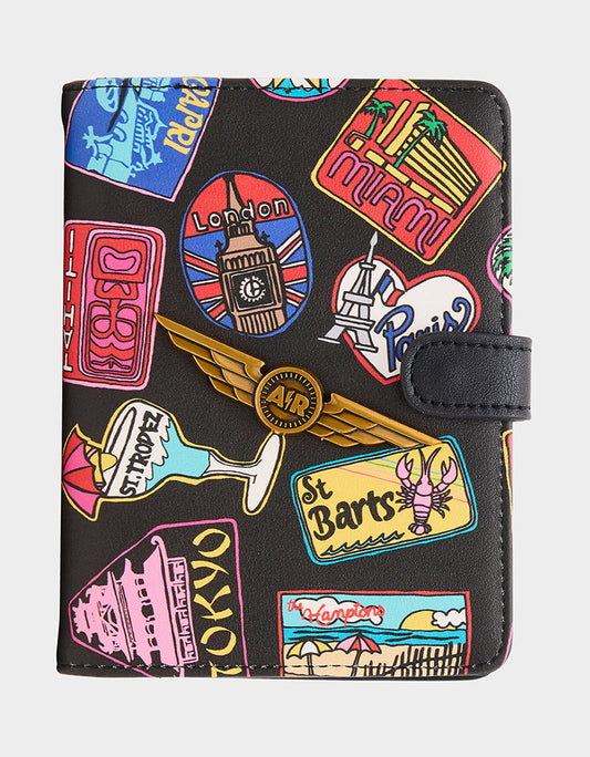 Betsey Johnson Special Offer - JET SET PASSPORT CASE MULTI Women's Multi-Colored Passport Case