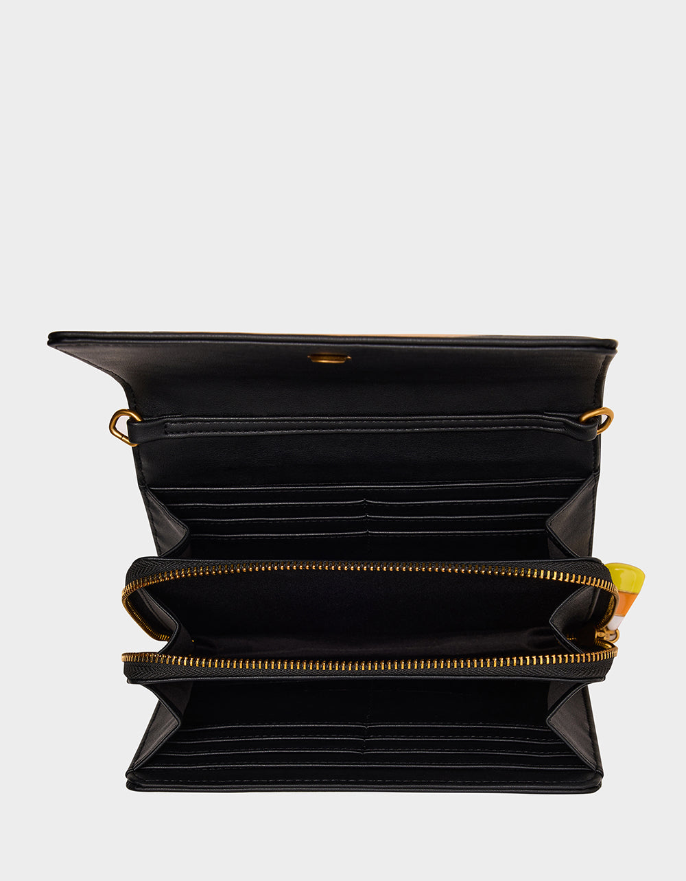 Betsey Johnson Exclusive - GOURDGOUS WALLET ON CHAIN BLACK MULTI Women's Pumpkin Halloween-Themed Wallet
