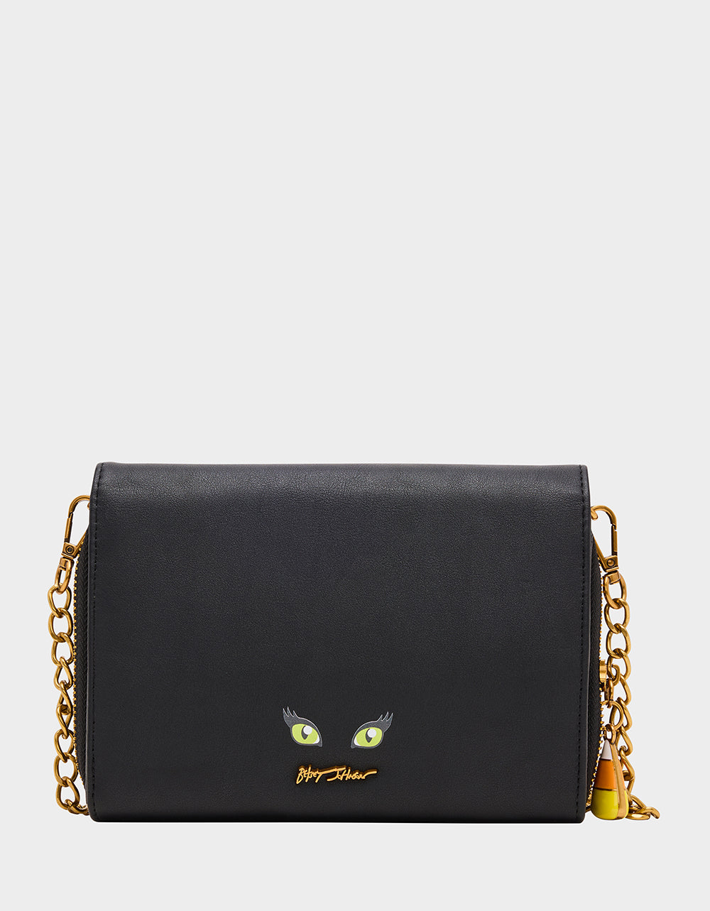 Betsey Johnson Exclusive - GOURDGOUS WALLET ON CHAIN BLACK MULTI Women's Pumpkin Halloween-Themed Wallet