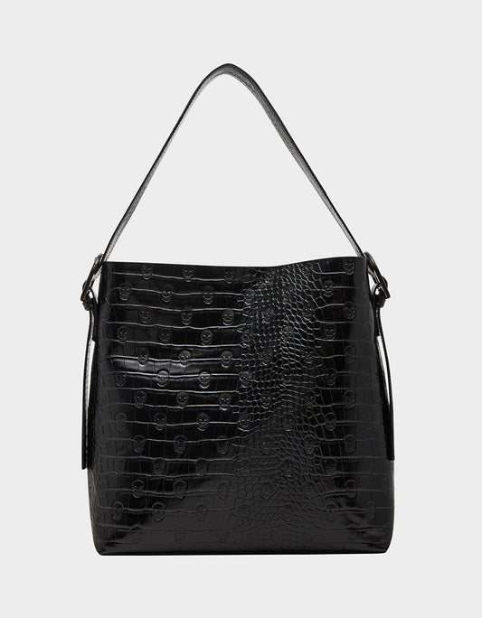 Betsey Johnson New - HEADQUARTERS BUCKET SHOULDER BAG BLACK Women's Shoulder Bucket Handbag