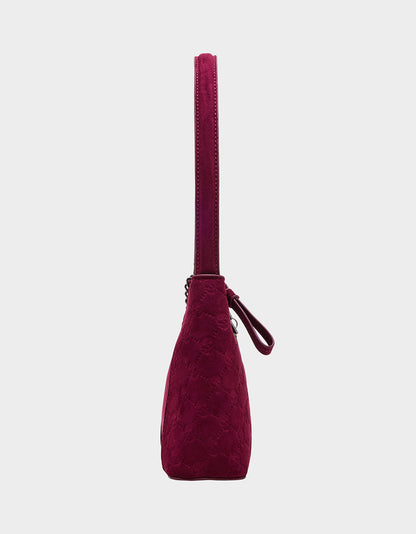 Betsey Johnson Everyday - HEADLINER DEBOSS TOP ZIP CHERRY Women's Skull Print Shoulder Charm Handbag