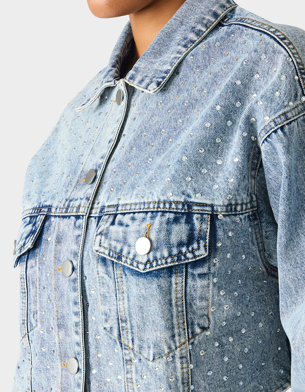 Betsey Johnson Trending - THE JEWELED JEAN DREAM BUNDLE Women's Rhinestone Denim Jacket and Jeans Set