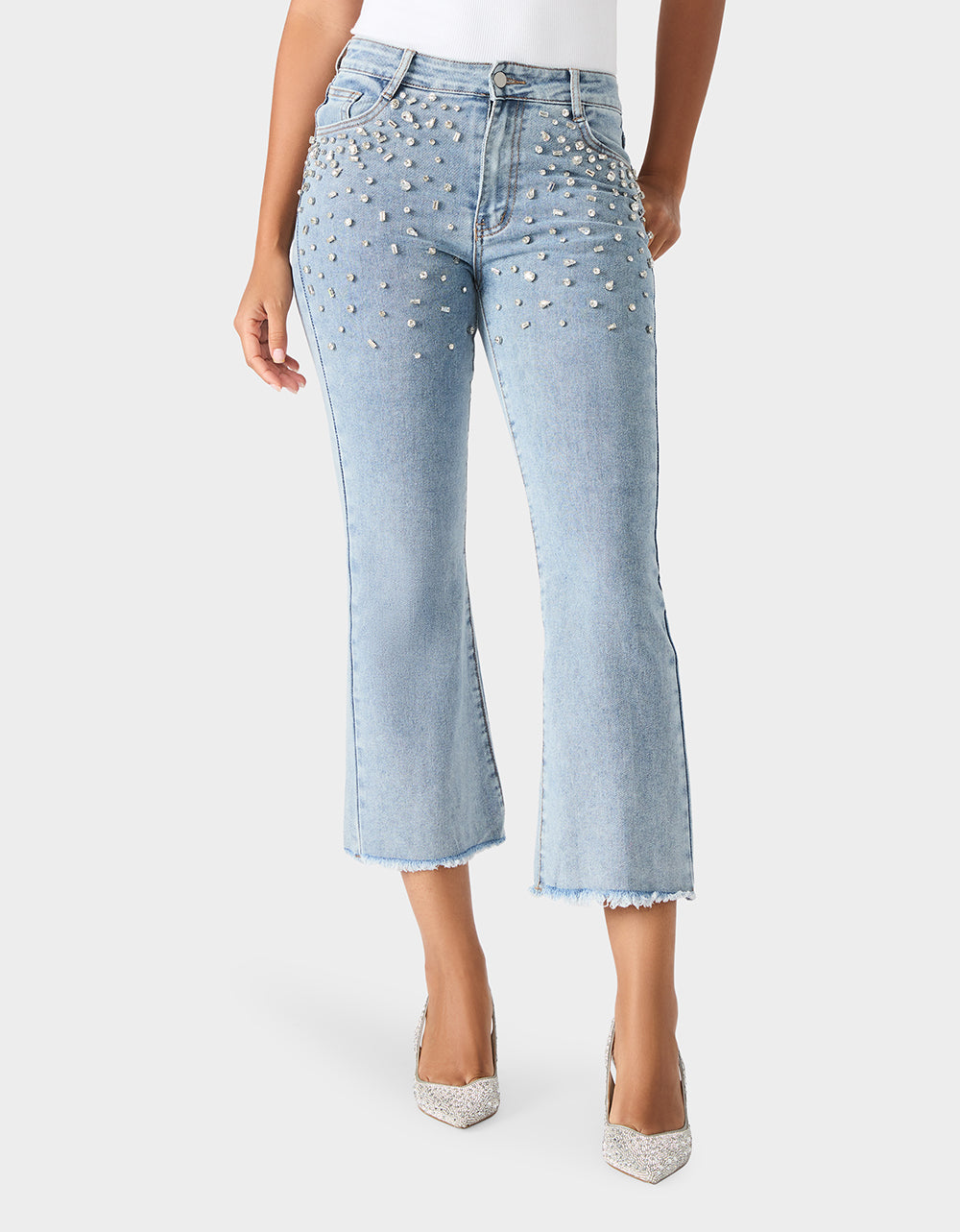 Betsey Johnson Trending - THE JEWELED JEAN DREAM BUNDLE Women's Rhinestone Denim Jacket and Jeans Set