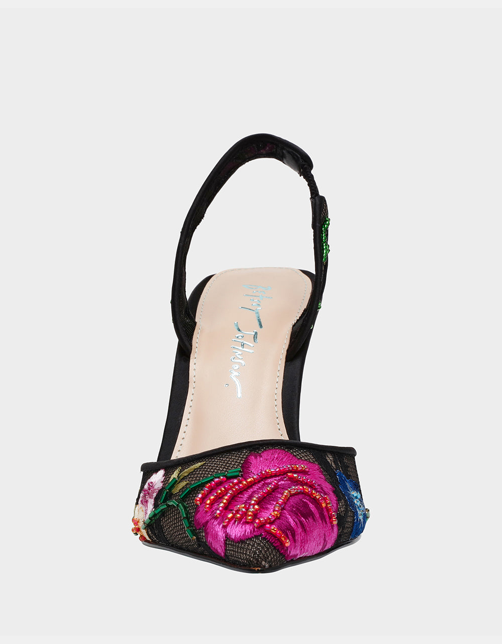 Betsey Johnson Essential - THE FLOWER CHILD HOLIDAY BUNDLE Women's Mini 3D Flower Dress Black and Floral Heel