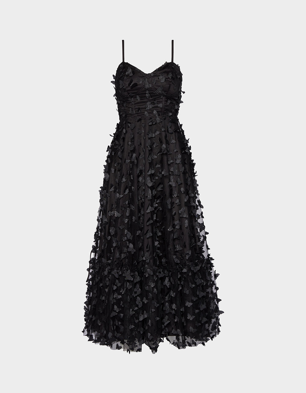 Betsey Johnson Best Seller - BETSEYS BUTTERFLY MAXI DRESS BLACK