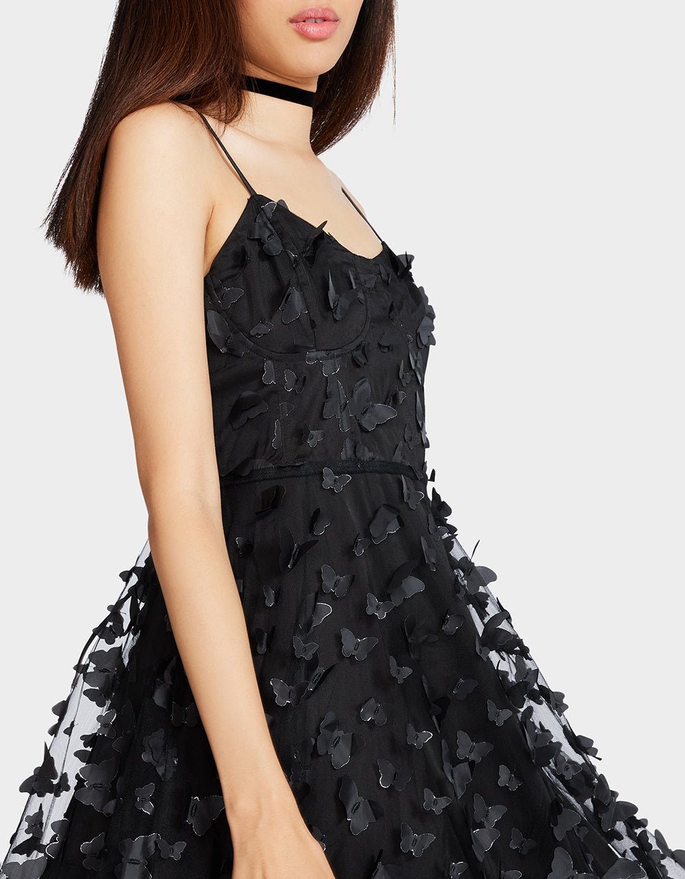 Betsey Johnson Best Seller - BETSEYS BUTTERFLY MAXI DRESS BLACK