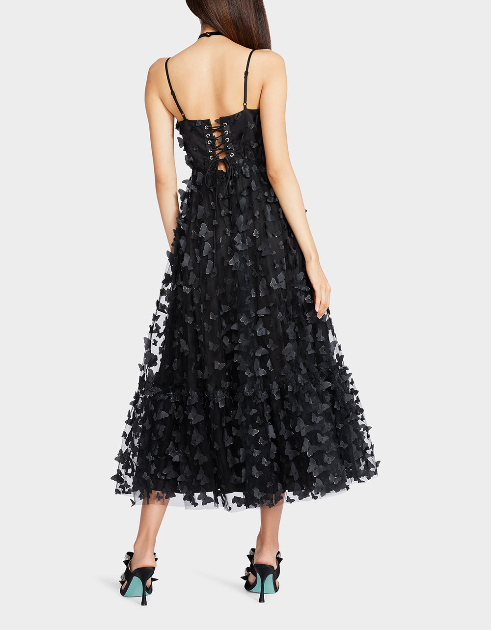 Betsey Johnson Best Seller - BETSEYS BUTTERFLY MAXI DRESS BLACK