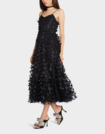 Betsey Johnson Best Seller - BETSEYS BUTTERFLY MAXI DRESS BLACK