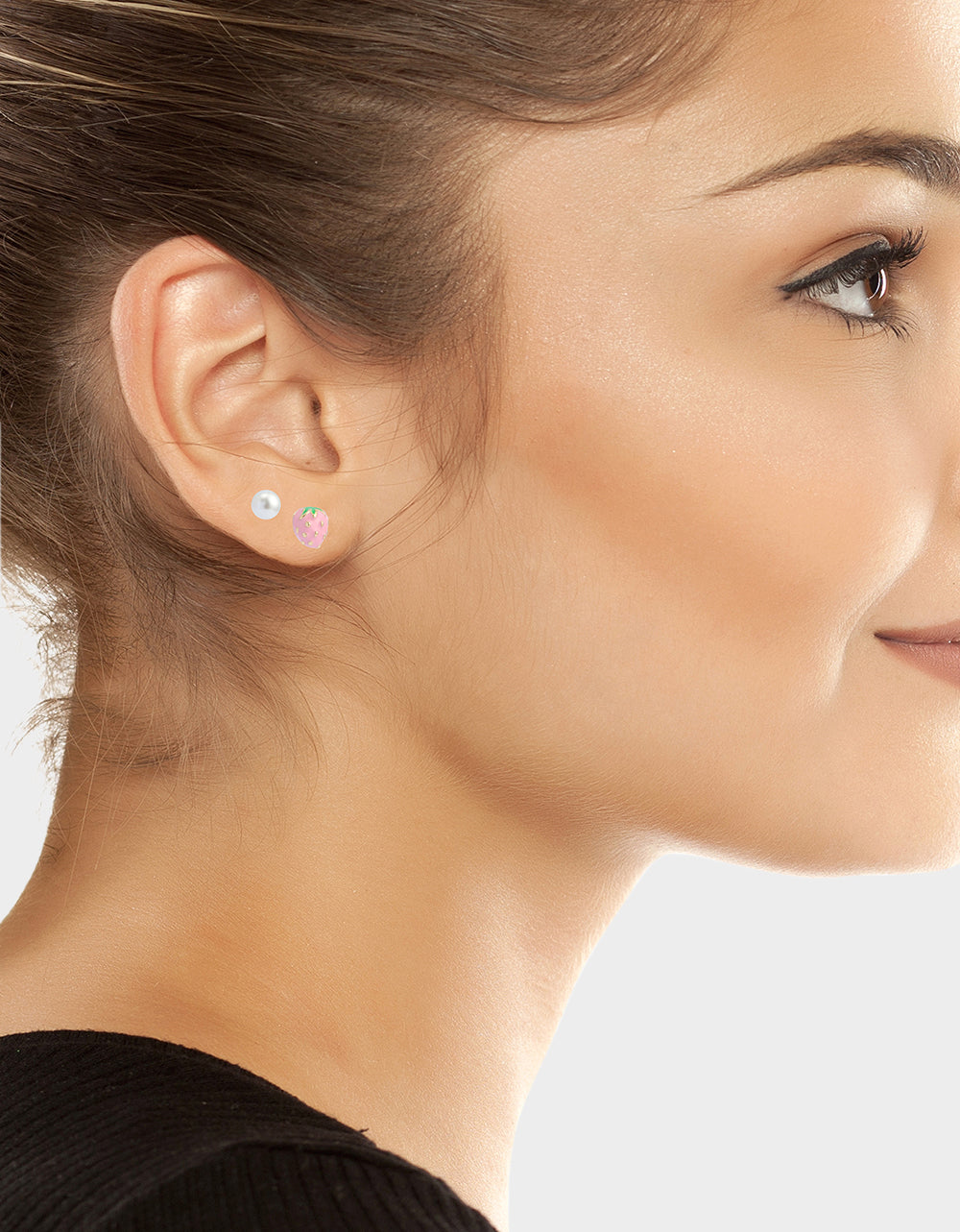 Betsey Johnson Trusted - MISMATCH XOXO STUD SET PINK Women's Valentine's Day Stud Earrings