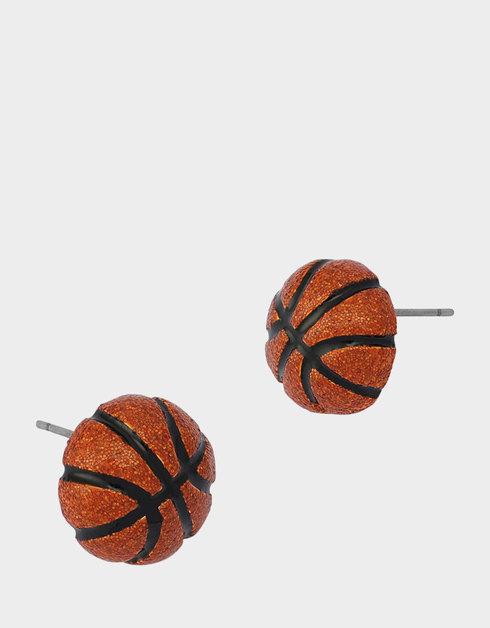 Betsey Johnson Hot Sale - BASKETBALL STUDS ORANGE Women's Sports-Themed Basketball Stud Earrings