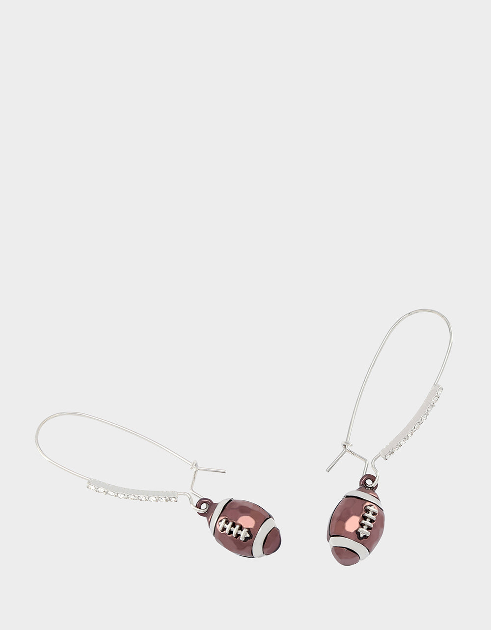 Betsey Johnson Premium - FOOTBALL DROP EARRINGS BROWN Women's Hook Football Earrings