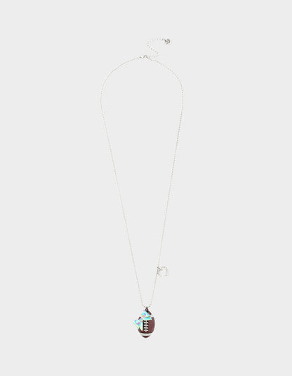 Betsey Johnson Best Seller - SHORT FOOTBALL PENDANT CRYSTAL Women's Football Necklace